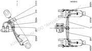 00C1544 001 动臂油缸管路 BOOM CYLINDER LINES